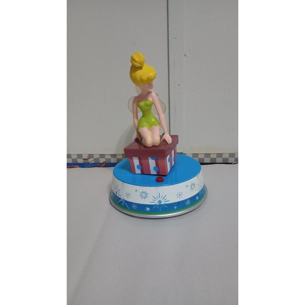 Gemmy Industries Disney Tinker Bell Figure Revolving Rotating Music Cake Topper